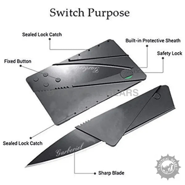 Pocket Card Knife – Foldable Razor Sharp Survival Too