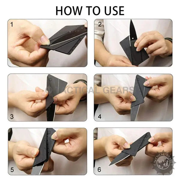Pocket Card Knife – Foldable Razor Sharp Survival Too