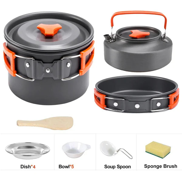 Widesea Camping Ultra-light Cookware Pots Set