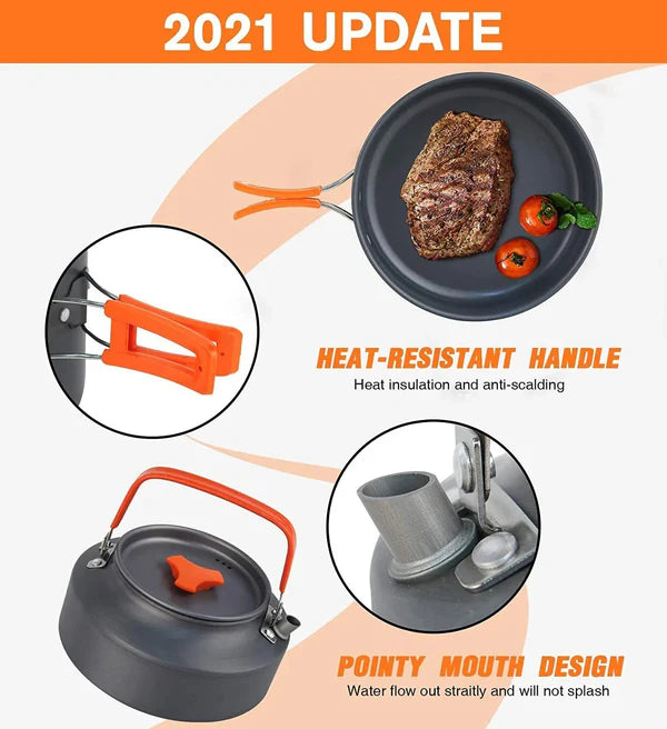 Widesea Camping Ultra-light Cookware Pots Set